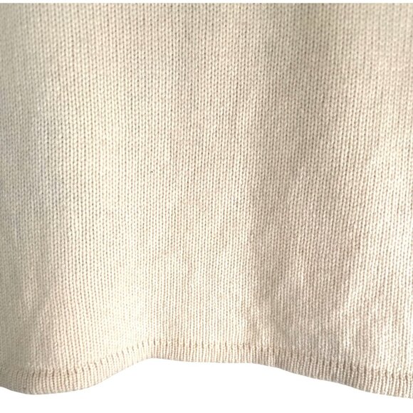 Skyr Womens Small Beige & Black Snowflake Lambs Wool Full-Zip Sweater - Picture 10 of 12